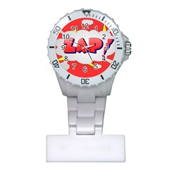 Comic Bubble Popart Cartoon Action Plastic Nurses Watch by Simbadda