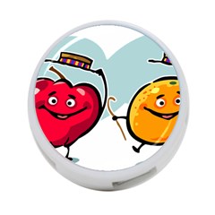 Dancing Fruit Apple Organic Fruit 4-port Usb Hub (one Side) by Simbadda