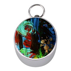 Night At The Foot Of Fudziama 2 Mini Silver Compasses by bestdesignintheworld