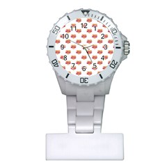 Girl Power Logo Pattern Plastic Nurses Watch by dflcprints