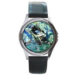 June Gloom 5 Round Metal Watch by bestdesignintheworld