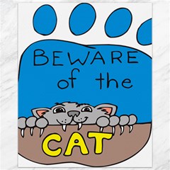 Cat Print Paw Pet Animal Claws Canvas 11  X 14   by Nexatart