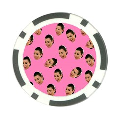 Crying Kim Kardashian Poker Chip Card Guard by Valentinaart
