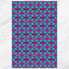 Pink Green Turquoise Swirl Pattern Canvas 12  X 18   by BrightVibesDesign