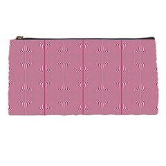 Mod Twist Stripes Red And White Pencil Cases by BrightVibesDesign