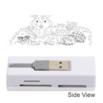 Coloring Picture Easter Easter Bunny Memory Card Reader (Stick)  Front