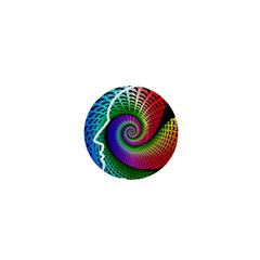 Head Spiral Self Confidence 1  Mini Buttons by Sapixe