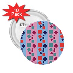 Background Desktop Squares 2 25  Buttons (10 Pack)  by Sapixe