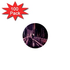 Texture Abstract Background City 1  Mini Buttons (100 Pack)  by Sapixe