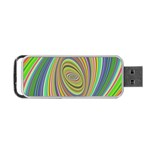 Ellipse Background Elliptical Portable USB Flash (Two Sides) Front