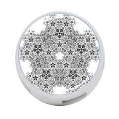 Fractal Background Foreground 4-port Usb Hub (one Side) by Sapixe