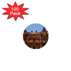 Municipal Theatre Of Sao Paulo Brazil 1  Mini Buttons (100 Pack)  by Sapixe