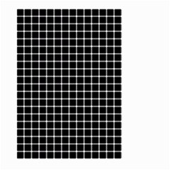 Black And White Optical Illusion Dots And Lines Large Garden Flag (two Sides) by PodArtist