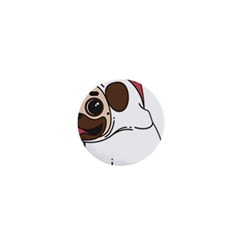 Pug Unicorn Dog Animal Puppy 1  Mini Buttons by Sapixe