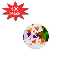 Abstract Pattern Background Design 1  Mini Buttons (100 Pack)  by Sapixe