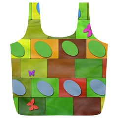 Easter Egg Happy Easter Colorful Full Print Recycle Bags (l)  by Sapixe