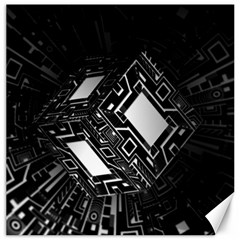 Technoid Future Robot Science Canvas 16  X 16   by Sapixe