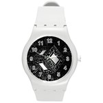 Technoid Future Robot Science Round Plastic Sport Watch (M) Front