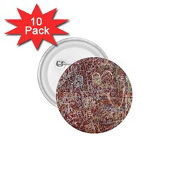 Metal Article Figure Old Red Wall 1 75  Buttons (10 Pack) by Sapixe