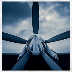 Propeller - Sky Challenger Canvas 16  X 16   by FunnyCow