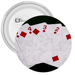 Poker Hands   Straight Flush Diamonds 3  Buttons by FunnyCow