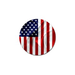 American Usa Flag Vertical Golf Ball Marker by FunnyCow