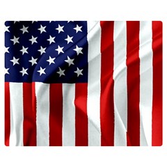 American Usa Flag Vertical Double Sided Flano Blanket (medium)  by FunnyCow