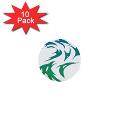Wolf Dog Fox Animal Pet Vector 1  Mini Buttons (10 Pack)  by Sapixe