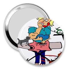 Housewife Multitasking Woman 3  Handbag Mirrors by Sapixe