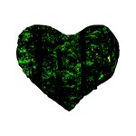 Emerald Forest Standard 16  Premium Flano Heart Shape Cushions Front
