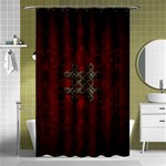 Decorative Celtic Knot On Dark Vintage Background Shower Curtain 48  x 72  (Small)  Curtain(48  X 72 ) - 42.18 x64.8  Curtain(48  X 72 )