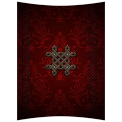 Decorative Celtic Knot On Dark Vintage Background Back Support Cushion by FantasyWorld7