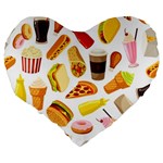 53356631 L Large 19  Premium Flano Heart Shape Cushions Back
