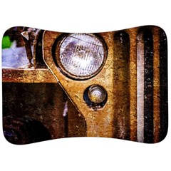Vintage Off Roader Car Headlight Velour Seat Head Rest Cushion by FunnyCow