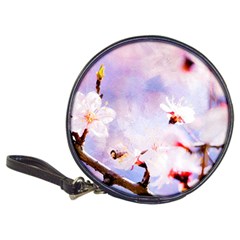 Pink Sakura Purple Background Classic 20-cd Wallets by FunnyCow