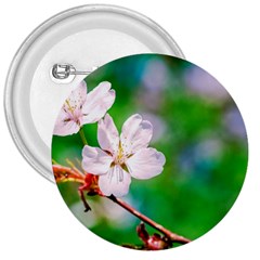 Sakura Flowers On Green 3  Buttons by FunnyCow