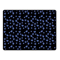 Blue Hearts Fleece Blanket (small) by snowwhitegirl