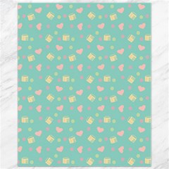 Teal Milk Hearts Canvas 11  X 14   by snowwhitegirl