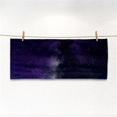 Galaxy Sky Purple Hand Towel by snowwhitegirl
