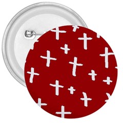Red White Cross 3  Buttons by snowwhitegirl
