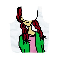 Nerdy Girl Full Print Recycle Bags (m)  by snowwhitegirl