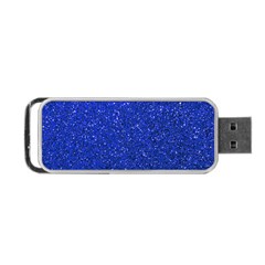 Blue Glitter Portable Usb Flash (one Side) by snowwhitegirl