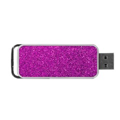 Pink  Glitter Portable Usb Flash (two Sides) by snowwhitegirl