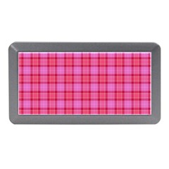 Valentine Pink Red Plaid Memory Card Reader (mini) by snowwhitegirl