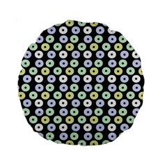 Eye Dots Black Pastel Standard 15  Premium Round Cushions by snowwhitegirl