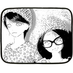 Twins Fleece Blanket (mini) by snowwhitegirl