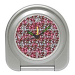 Lazy Cat Ombre Pattern Travel Alarm Clock Front