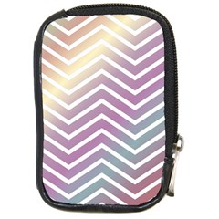 Ombre Zigzag 01 Compact Camera Leather Case by snowwhitegirl
