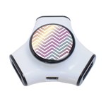 Ombre Zigzag 01 3-Port USB Hub Front