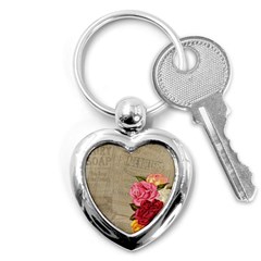 Flower 1646069 1920 Key Chains (heart)  by vintage2030